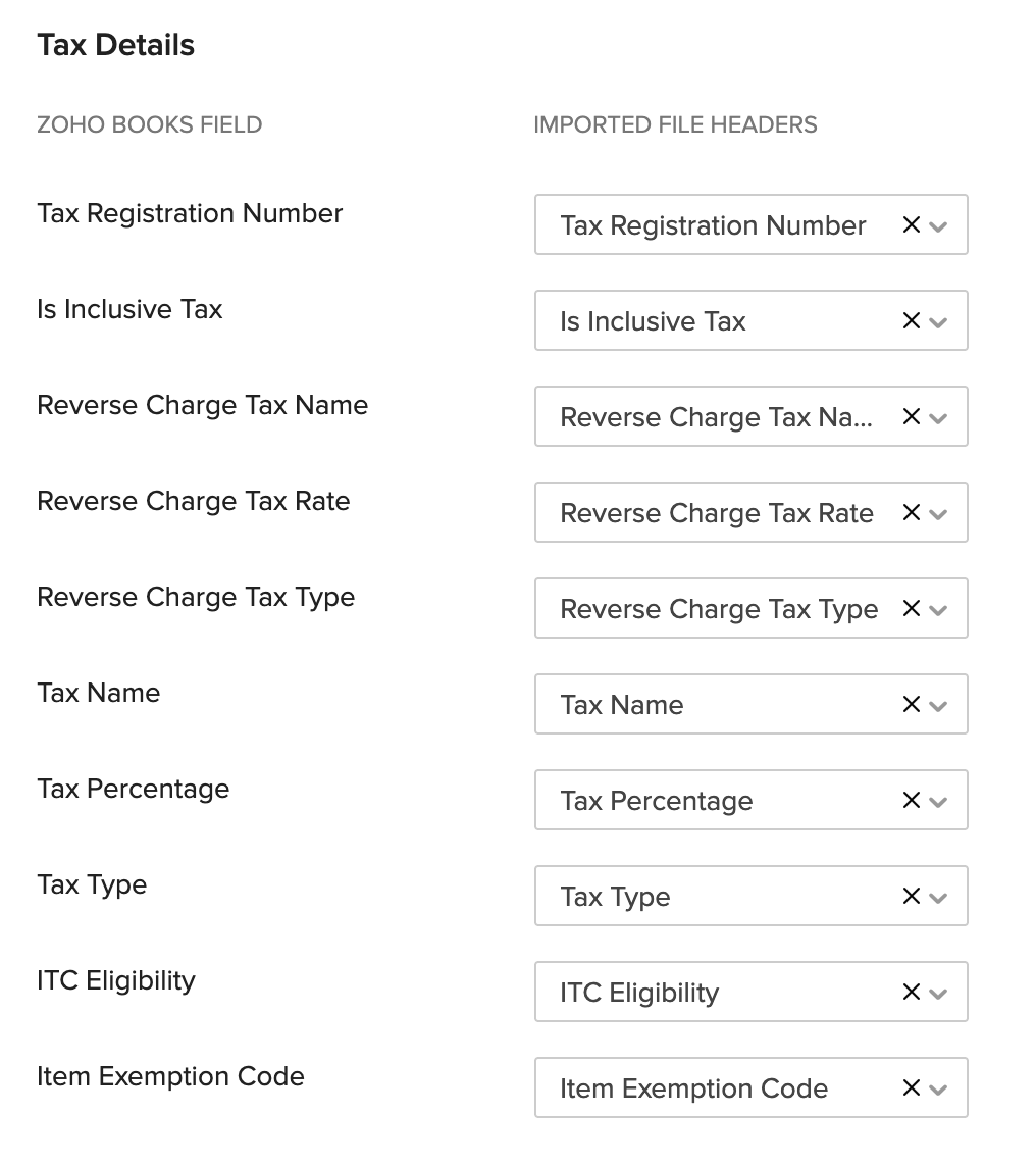 Map Fields