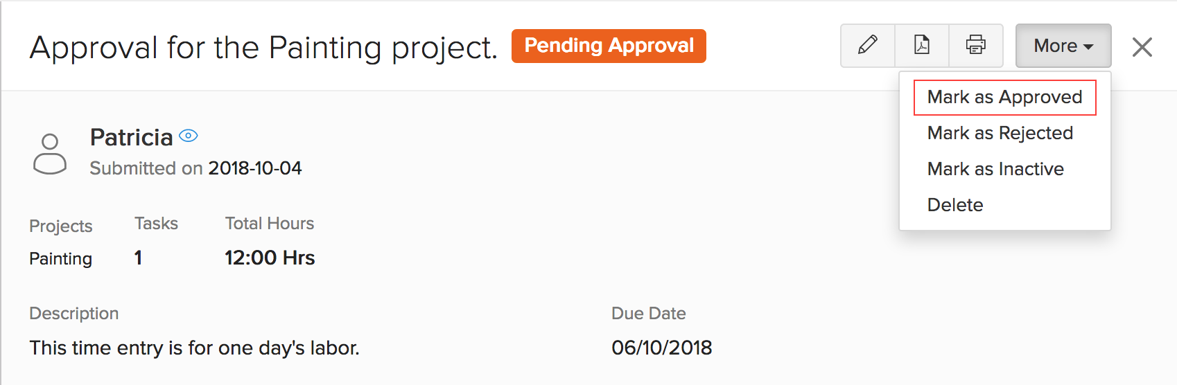 Approve Client Approval