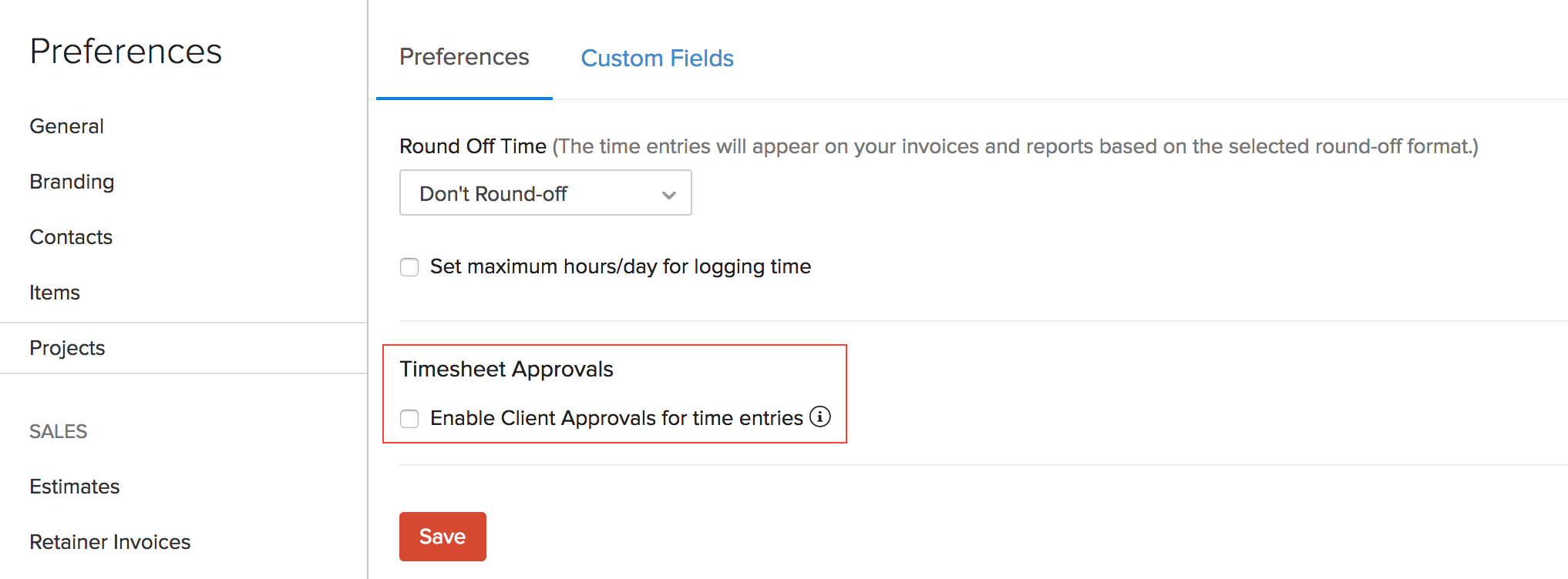 Other Actions in Client Approvals