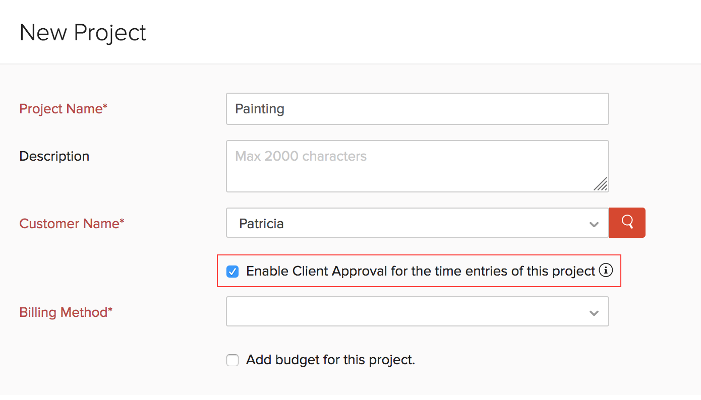 Create Client Approval
