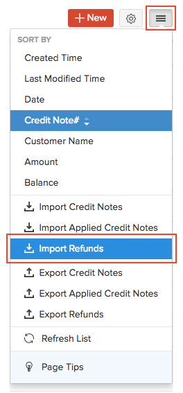 Import Refunds