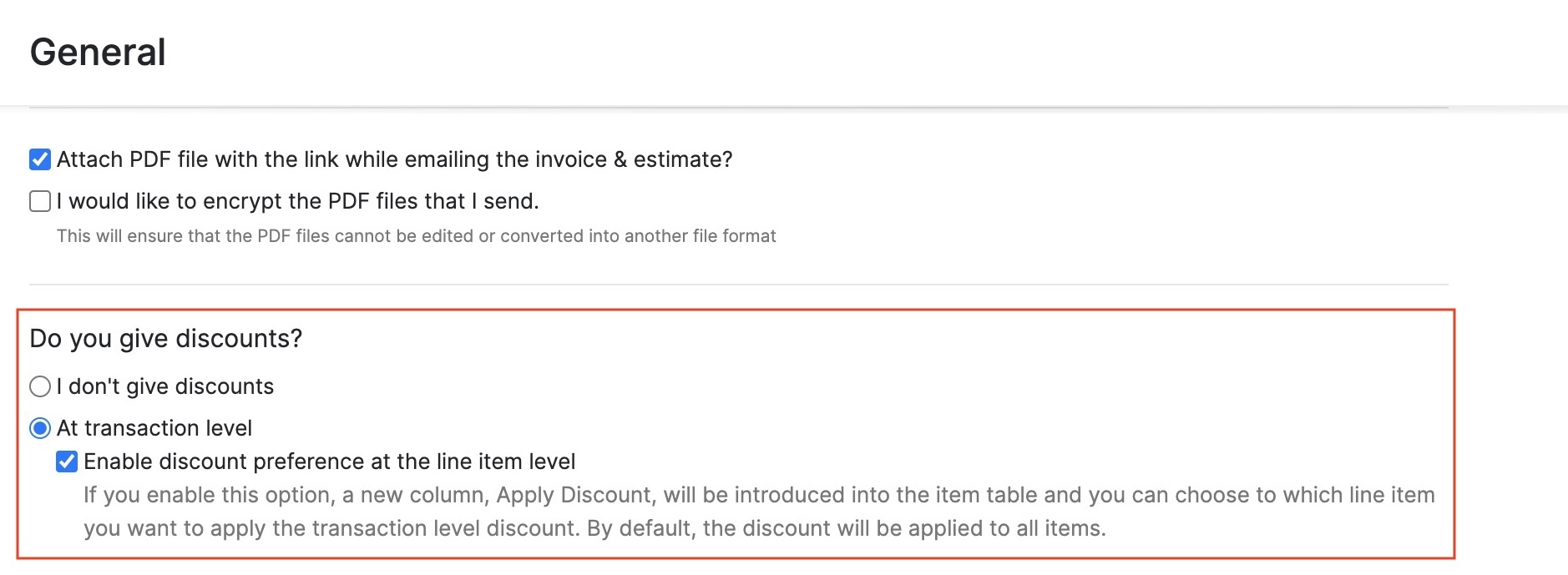 Configure Discount Preference