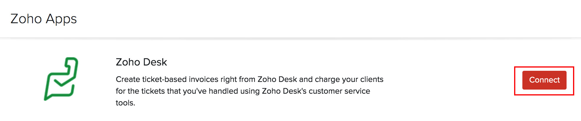 Connect to Zoho Desk