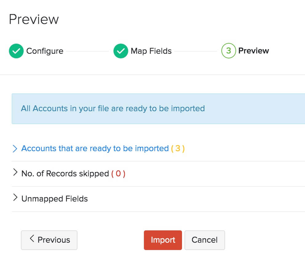 Import Chart of Accounts