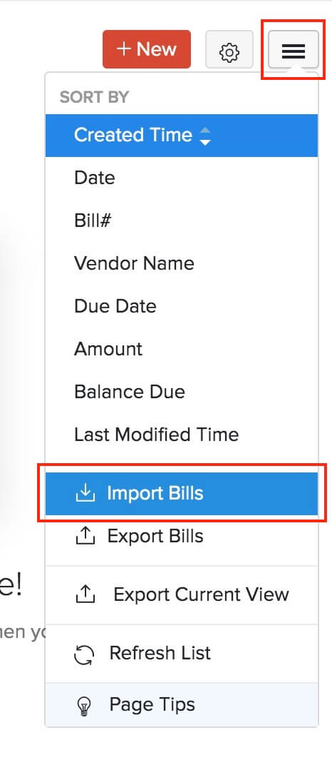 Import Bills
