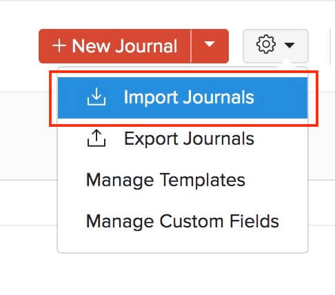 Import Journals
