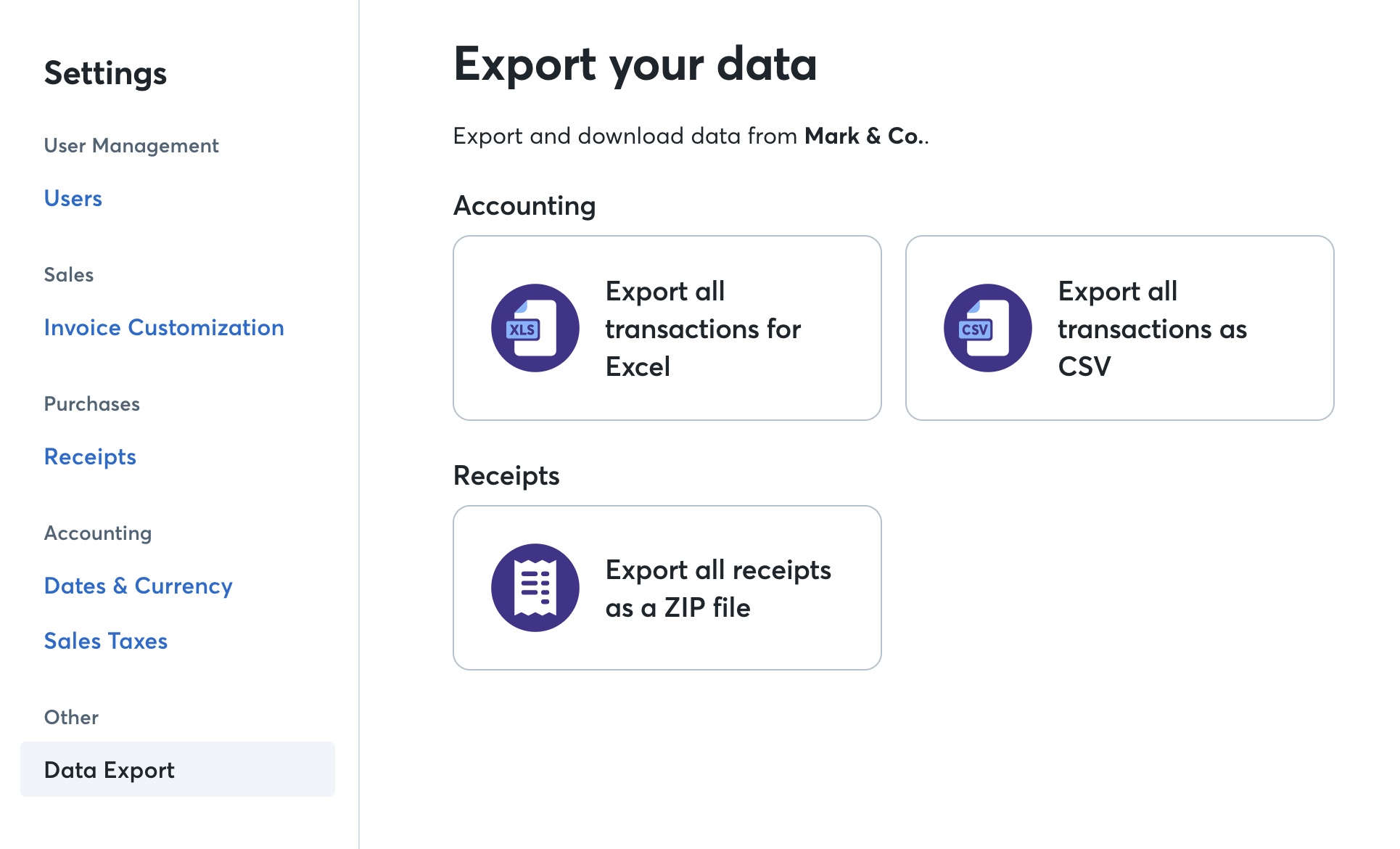 Export Data from Wave