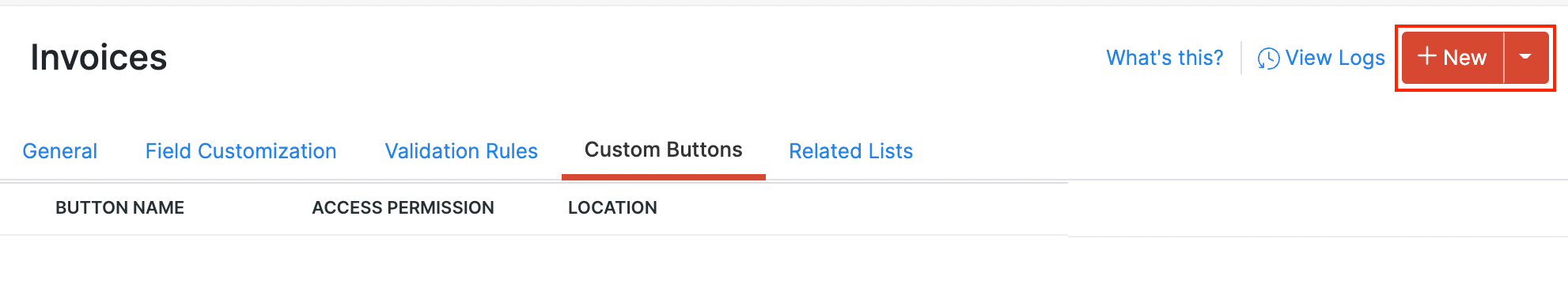 New Custom Button