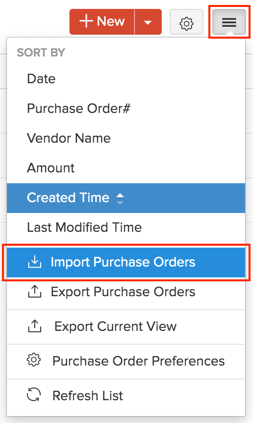 Import Purchase Orders