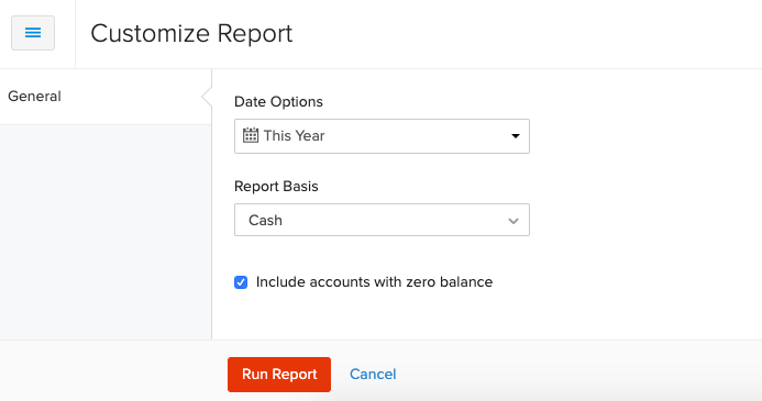 Customize Balance Sheet