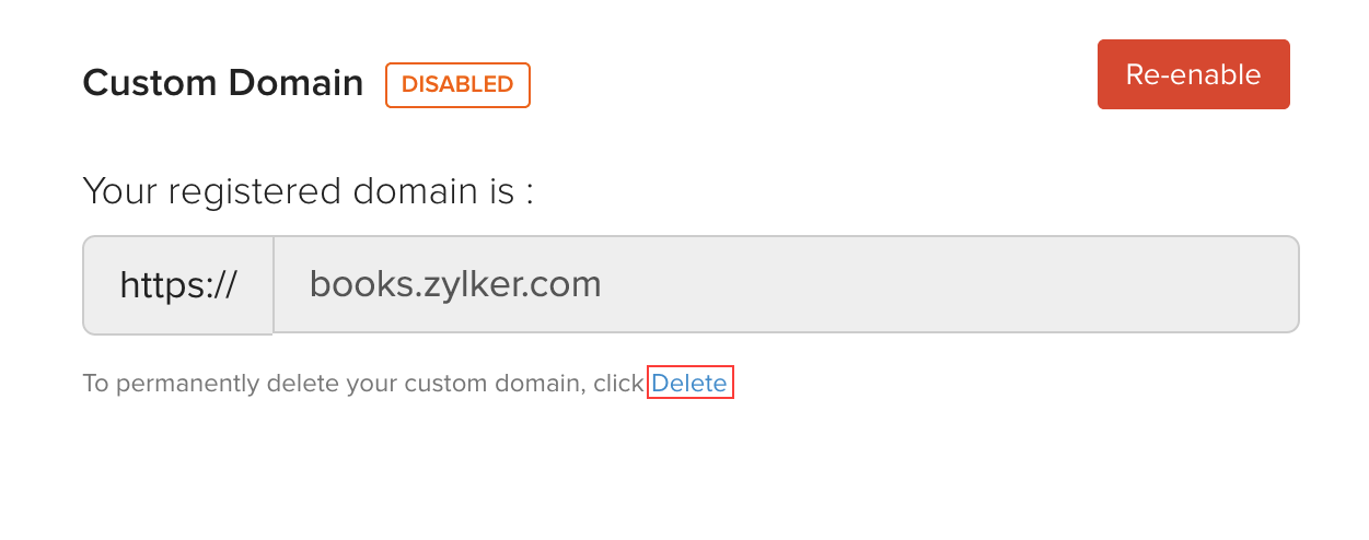Verify Custom Domain