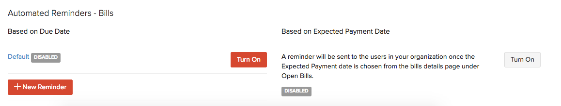 Automated Reminder for Bills