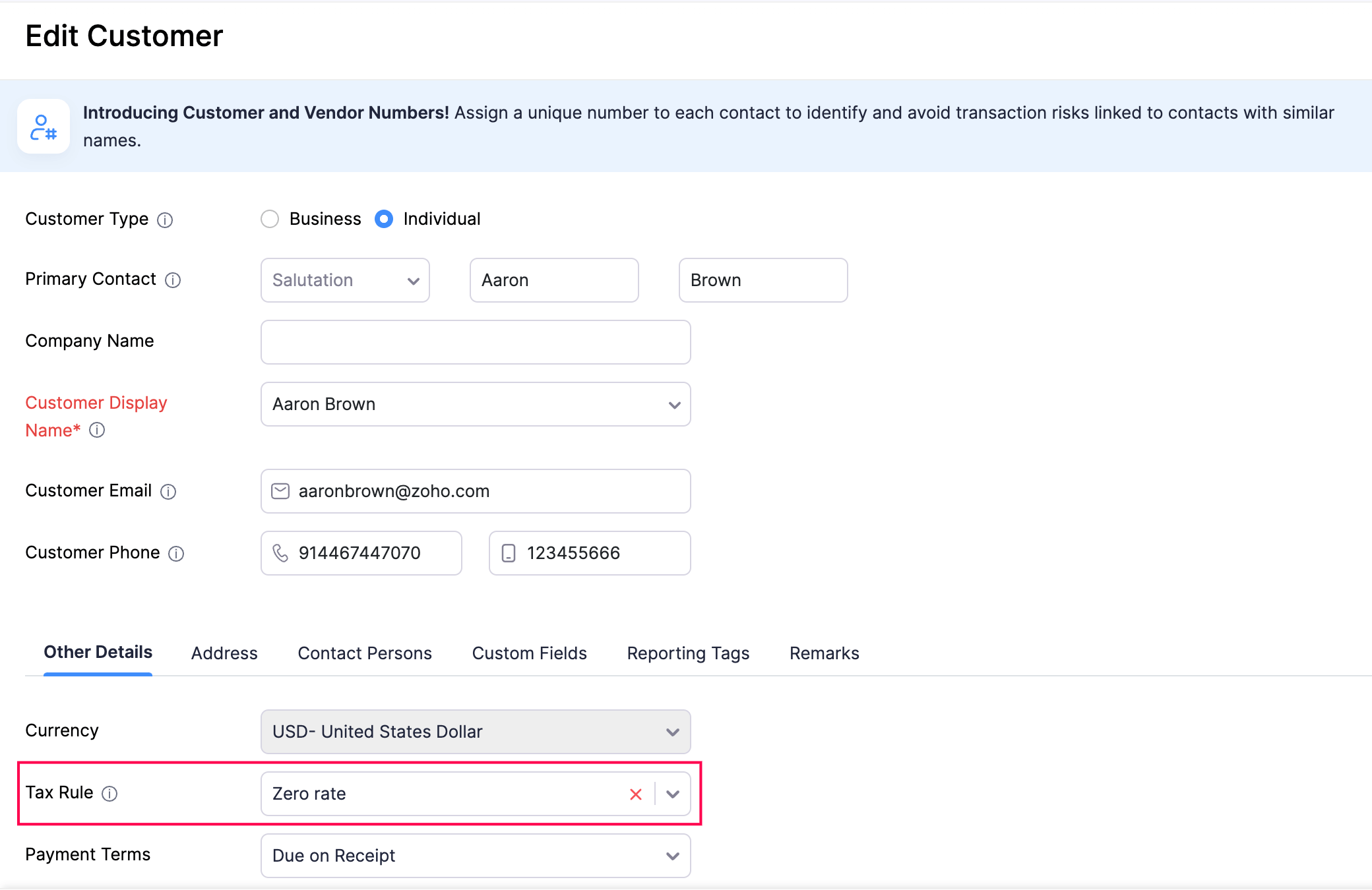 Existing contacts