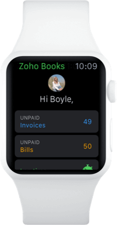 Apple watch Accounting app