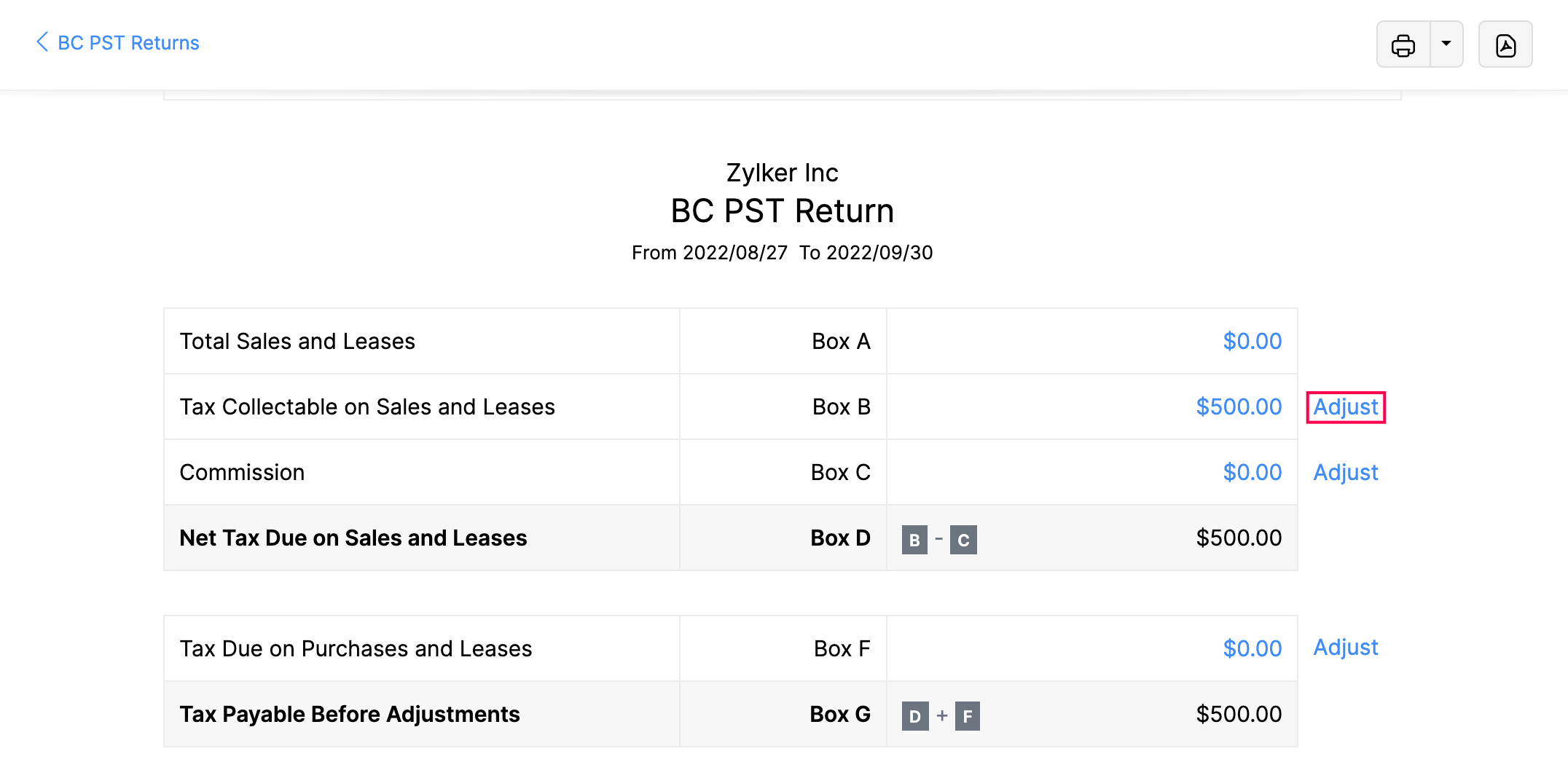 Setting Up Tax Returns