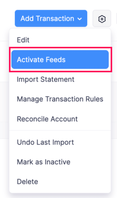 Banking Mexico - Activate Bank Feeds
