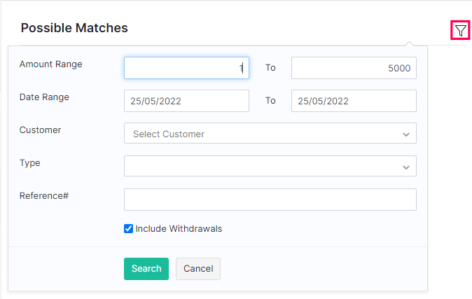 Filter Transactions