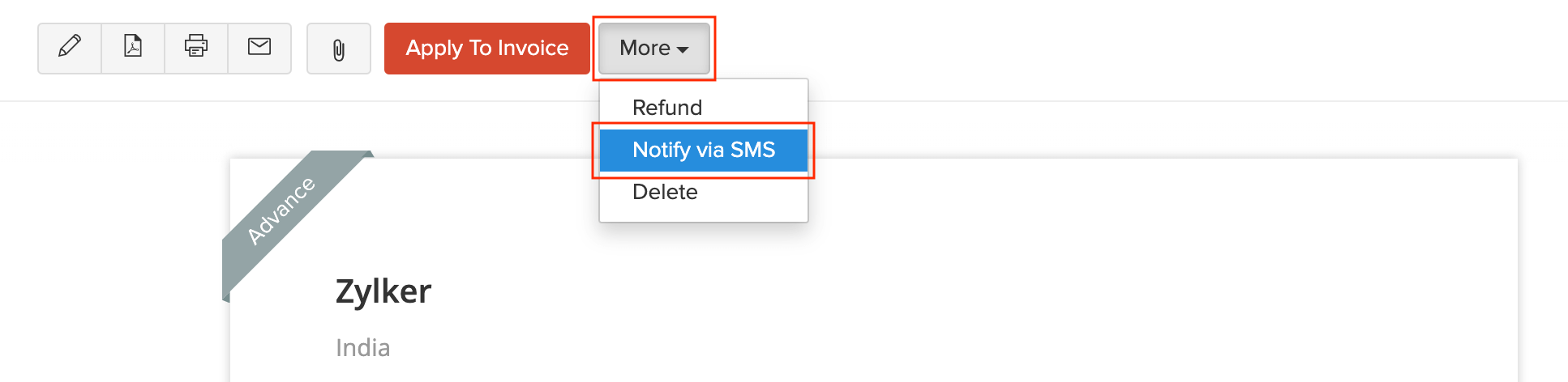 Notify via SMS