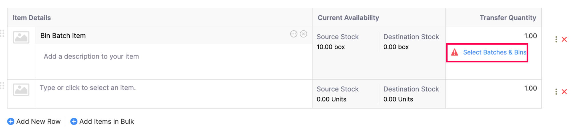 Transfer Orders