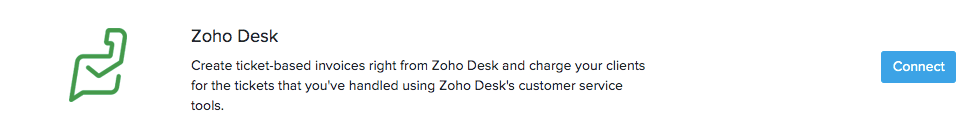 Connect Zoho Desk