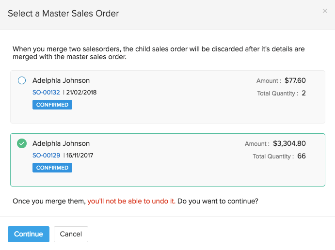Sales Order Merge 2