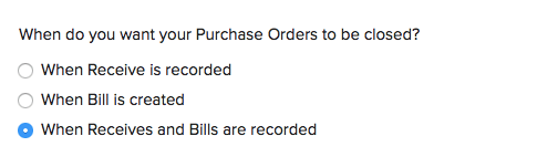 Purchase Order Preferences