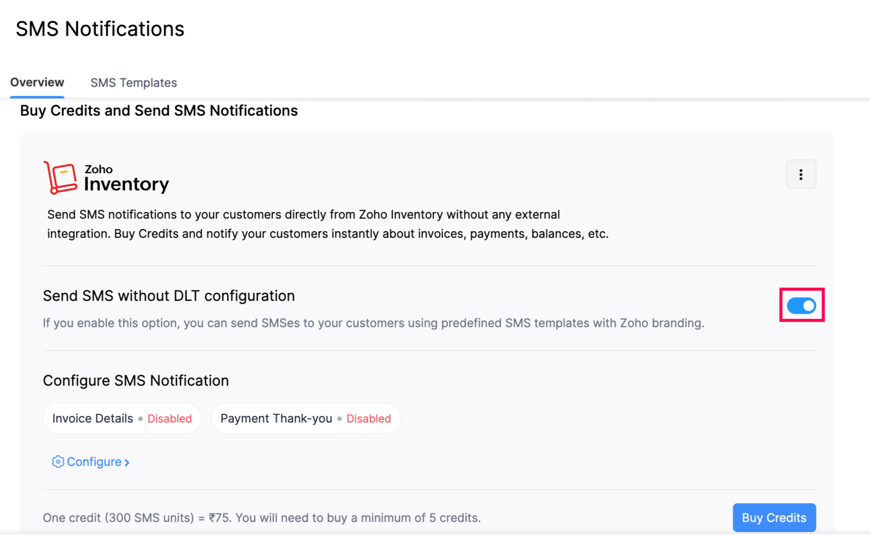 Enable DLT Configuration