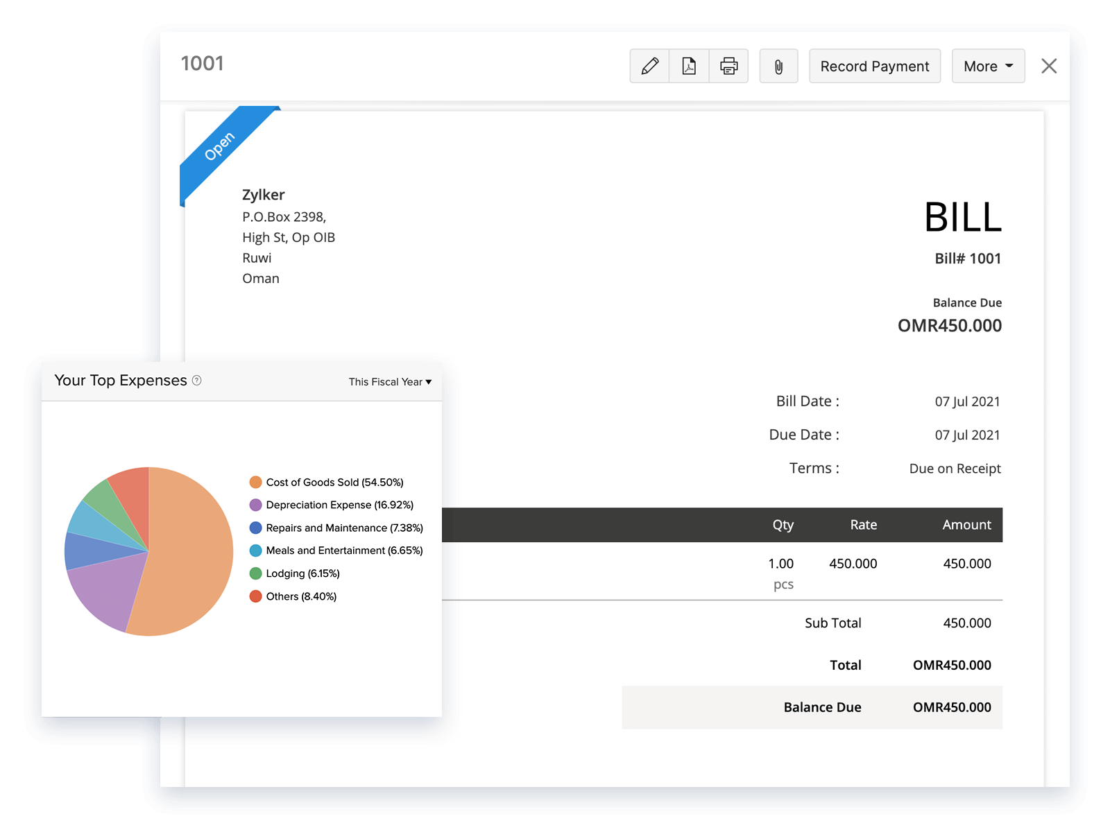 Expense Tracking - Small Business Accounting Software | Zoho Books