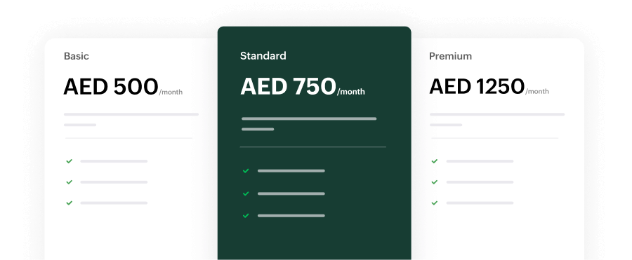 Preview of Zoho Billing's hosted payment page