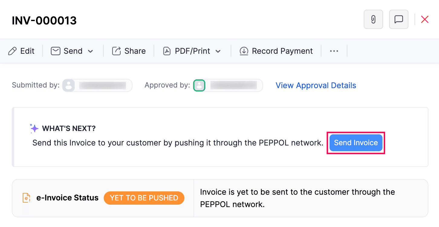 Send Invoice via Peppol