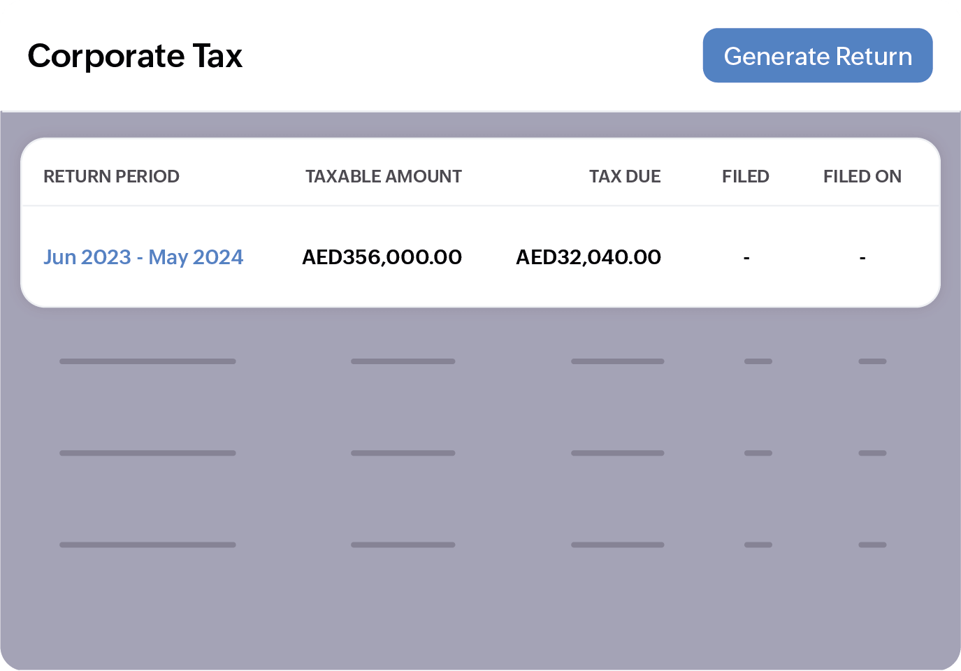 Manage UAE Corporate Tax reports in Zoho Books