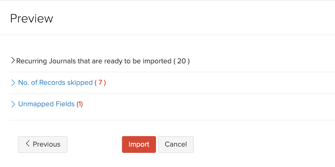 Import Recurring Journals