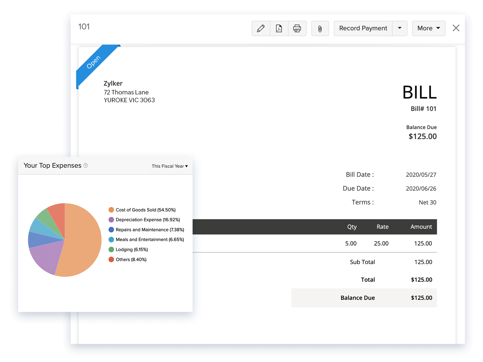 Expense Tracking - Small Business Accounting Software | Zoho Books