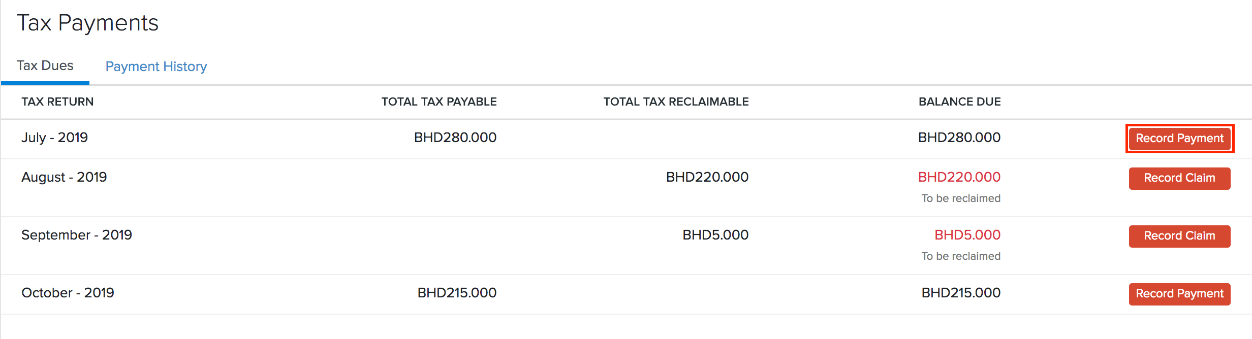 Tax Claim-Accountant