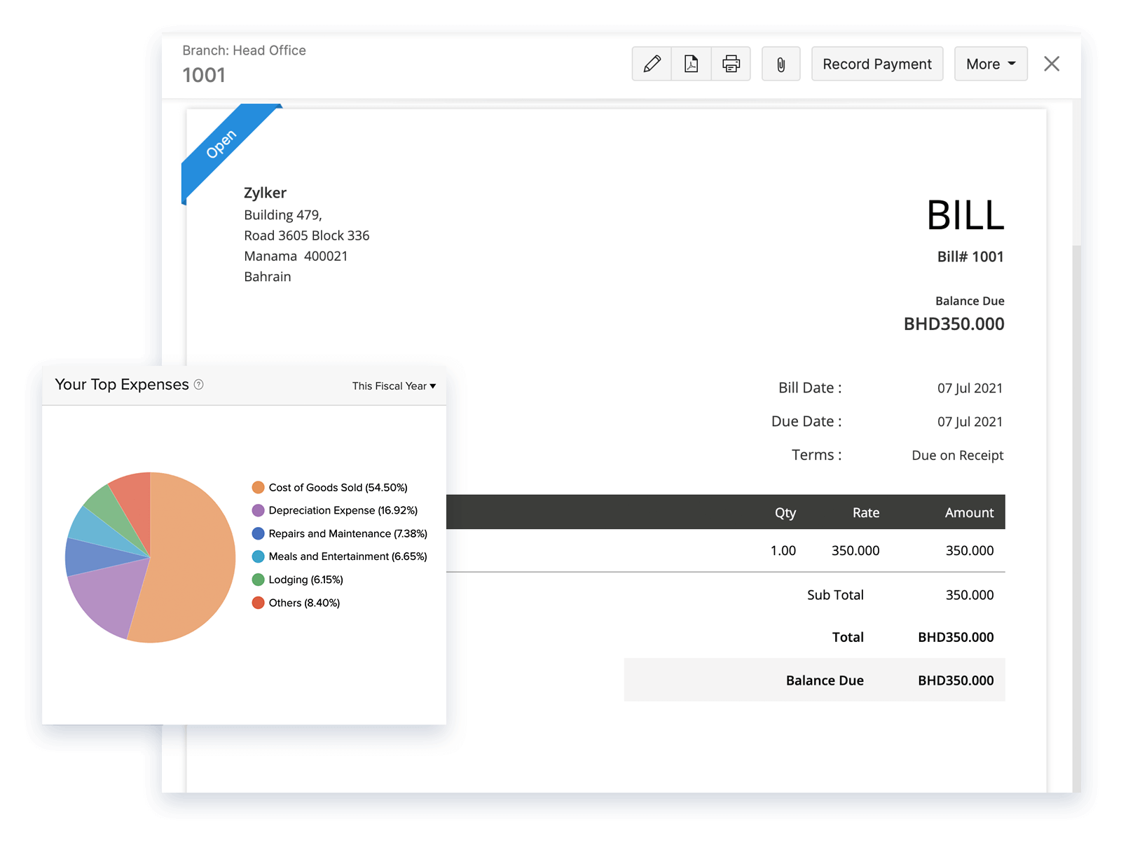 Expense Tracking - Small Business Accounting Software | Zoho Books