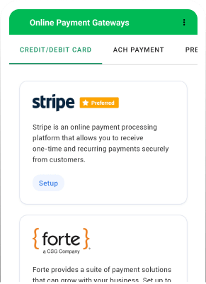 Integrate with multiple payment of your choice to collect timely payments using Zoho Billing app