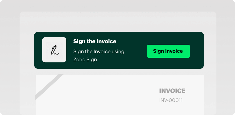 Sign invoices from Zoho Billing | Zoho Billing