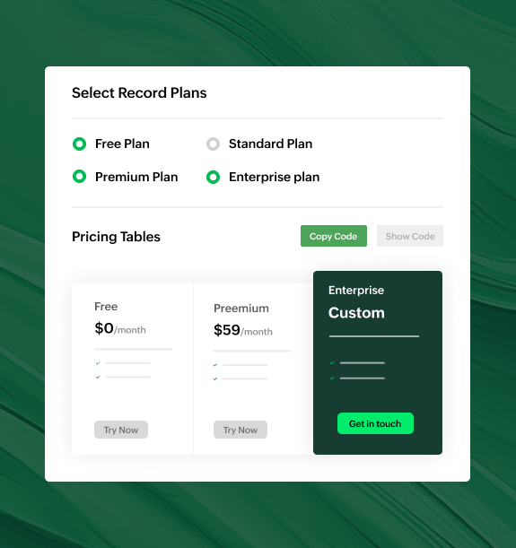 Preview of Zoho Billing's credit drawback feature
