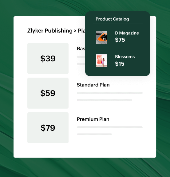 Manage products with ease | Zoho Billing