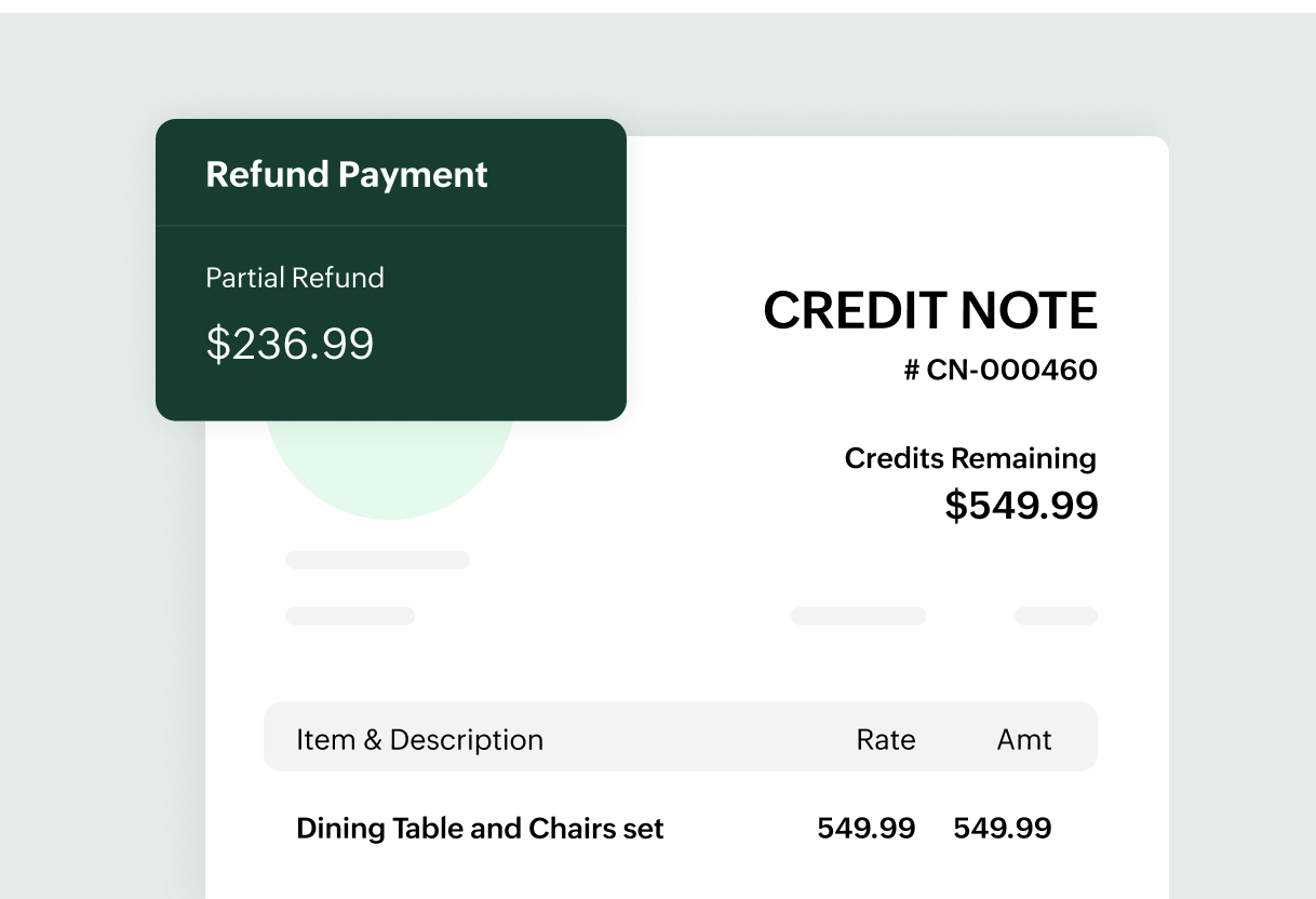 Provide prompt refunds | Zoho Billing