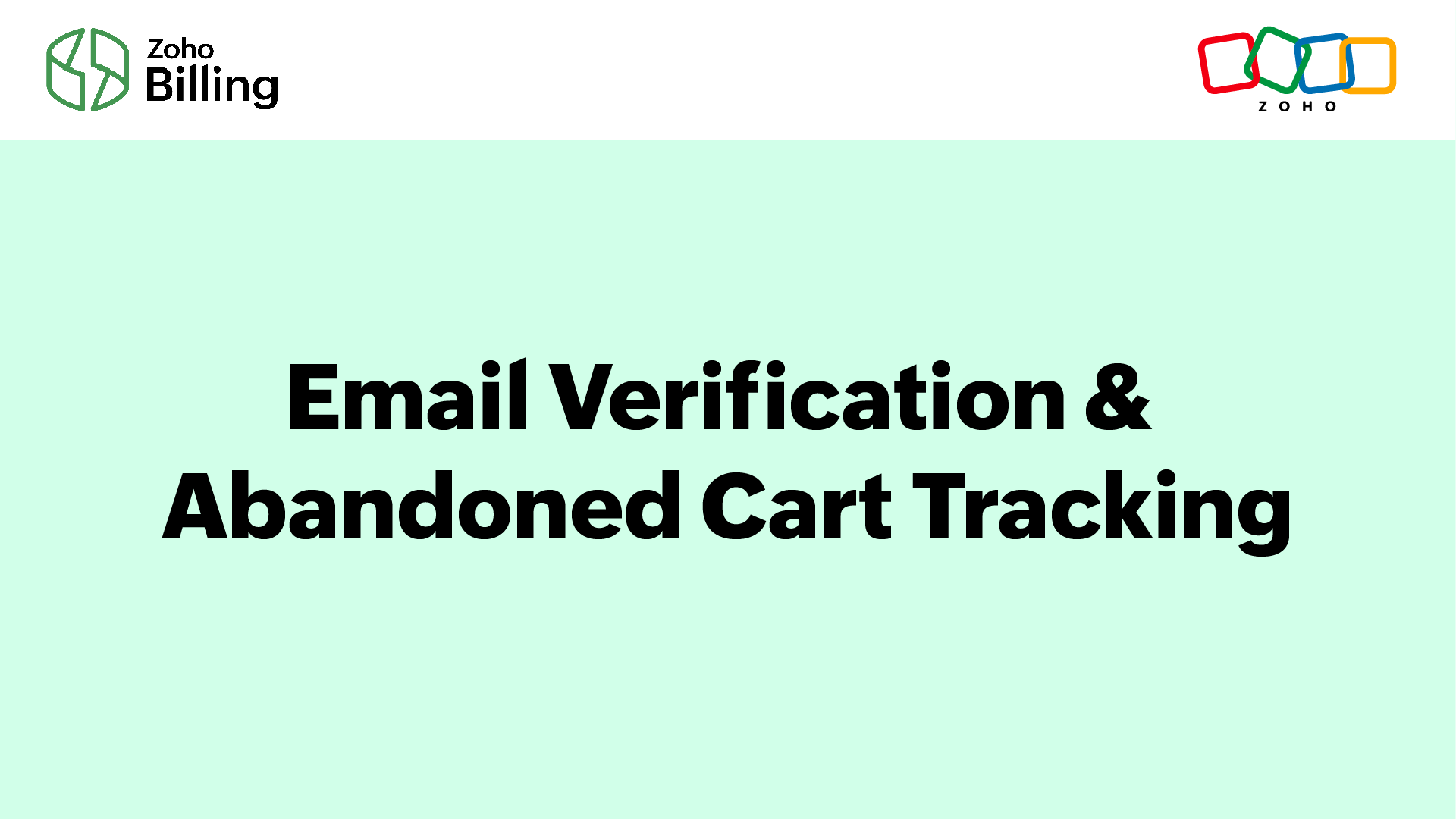 Email Verification & Abandoned Cart Tracking