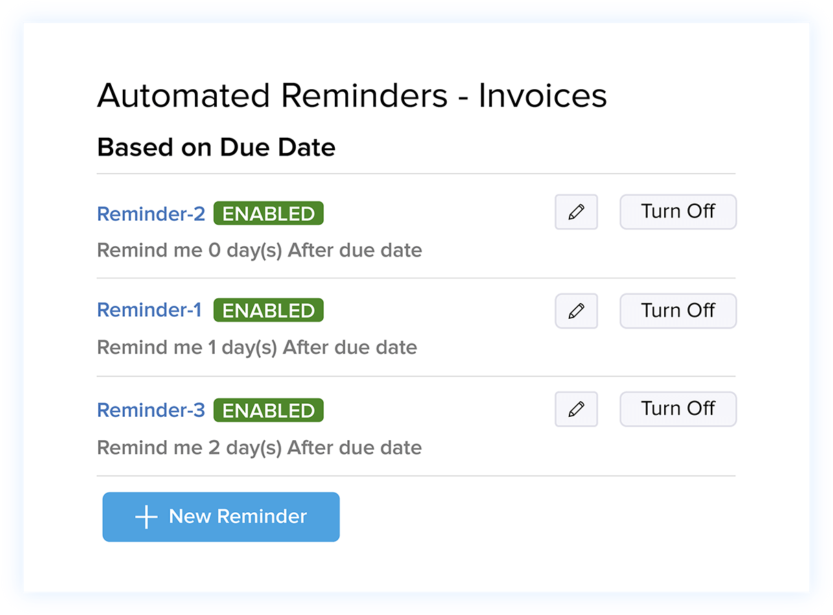 Payment Reminder Software - Invoice Accounting Software for Small Business | Zoho Books