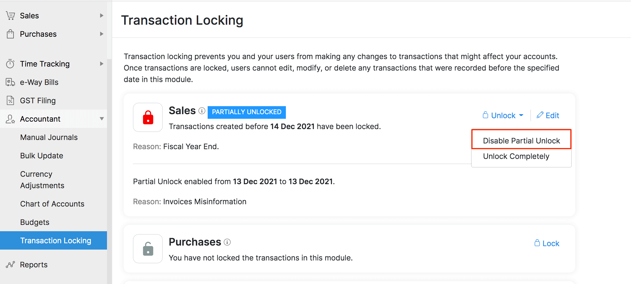 Transaction Locking