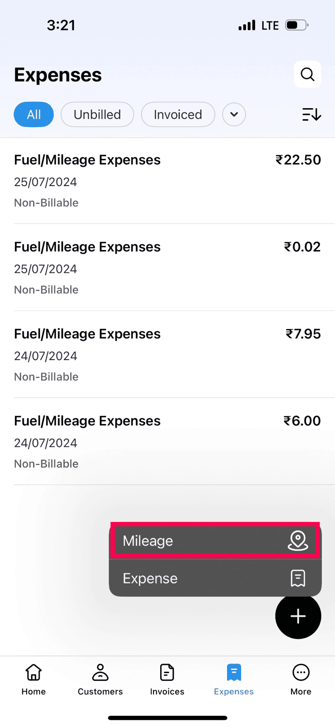 Mileage Expense