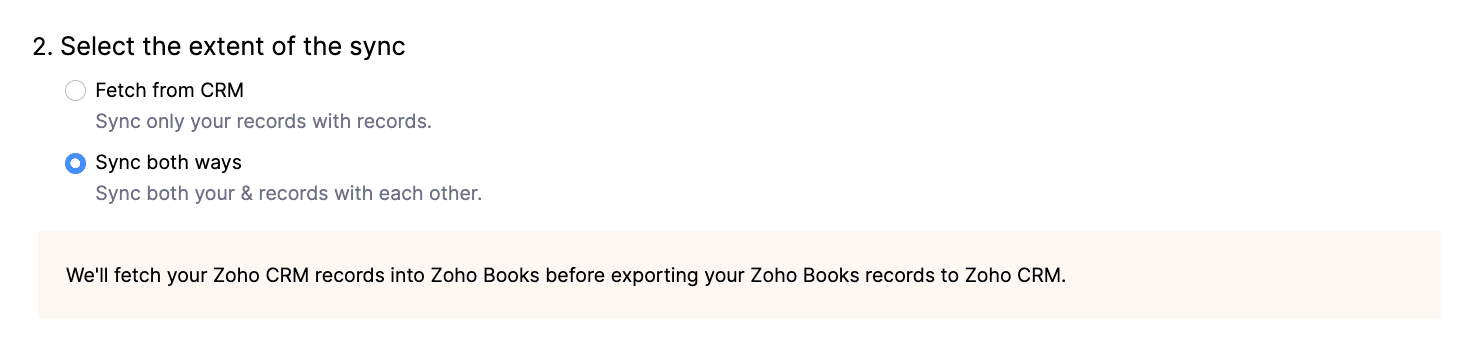 Customer Sync Extent