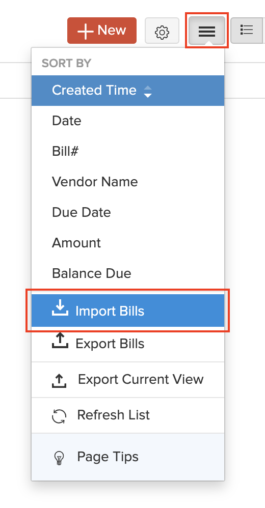 Import Bills