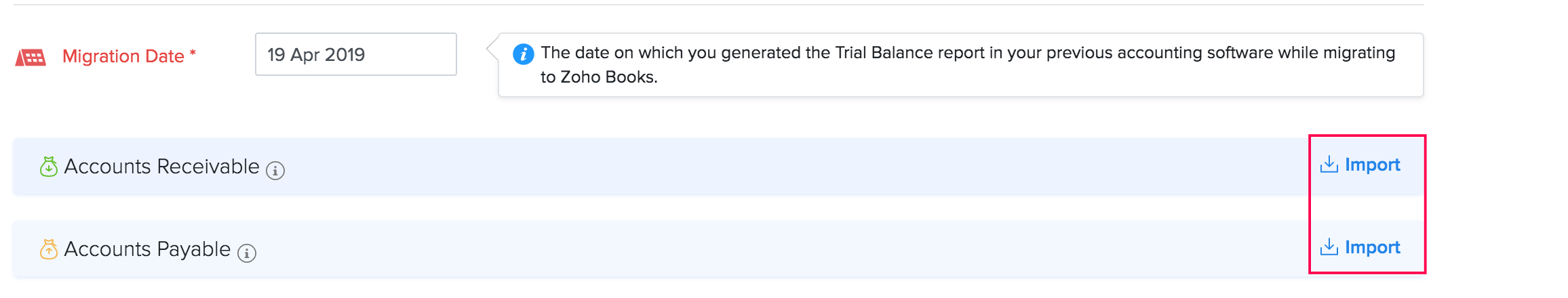 Import Opening Balances