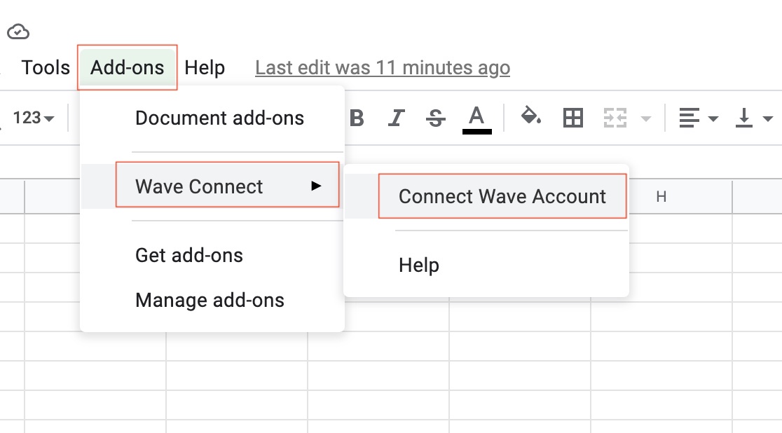 Wave Connect Account