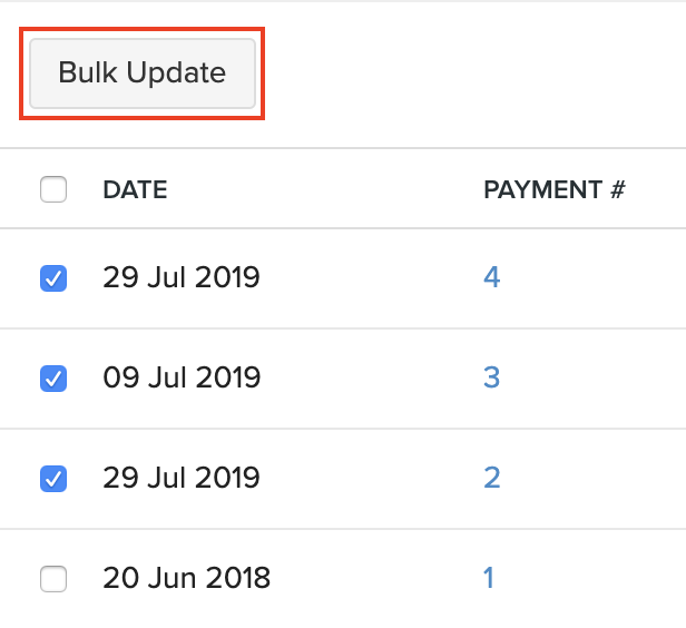 Bulk Update Payments