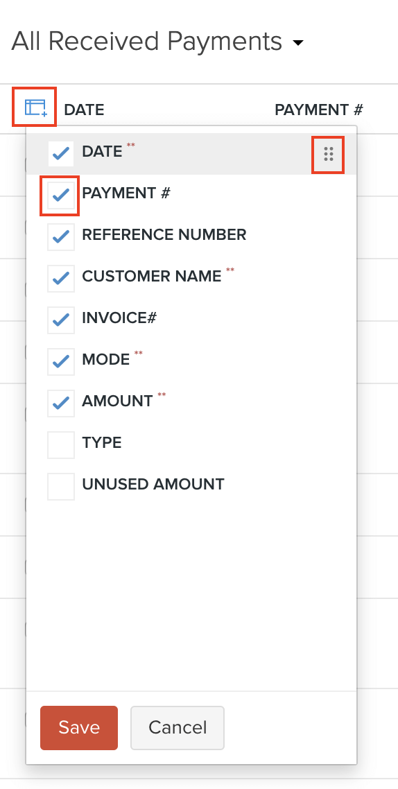 Rearrange Columns